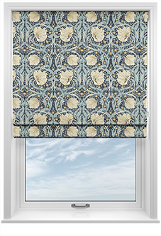 William Morris Pimpernel, Indigo - Roman Blind